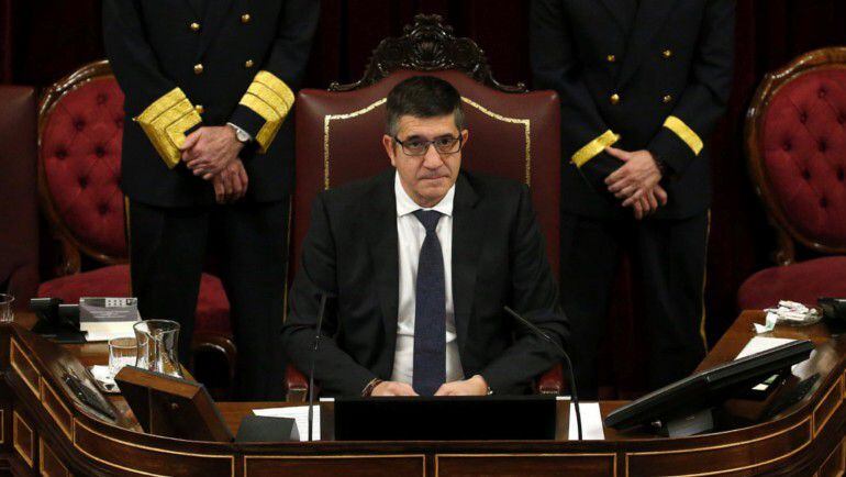 Patxi López, durante su corta Presidencia del Congreso