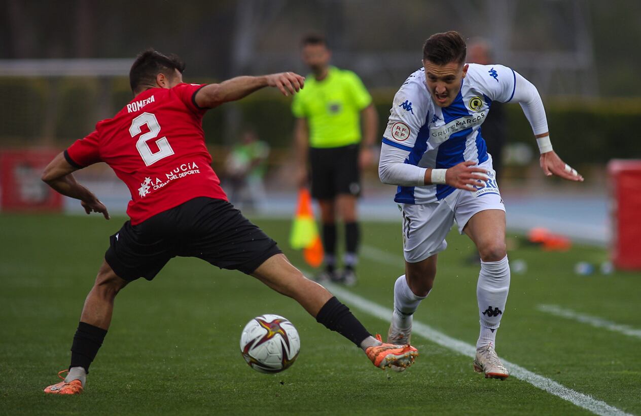 Borja Galán, jugador del Hércules CF