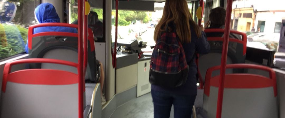 Interior de un autobús