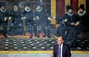 El presidente de la Generalitat valenciana, Francisco Camps, durante el discurso institucional que pronunció con motivo de la celebración del Día de la Comunidad Valenciana,