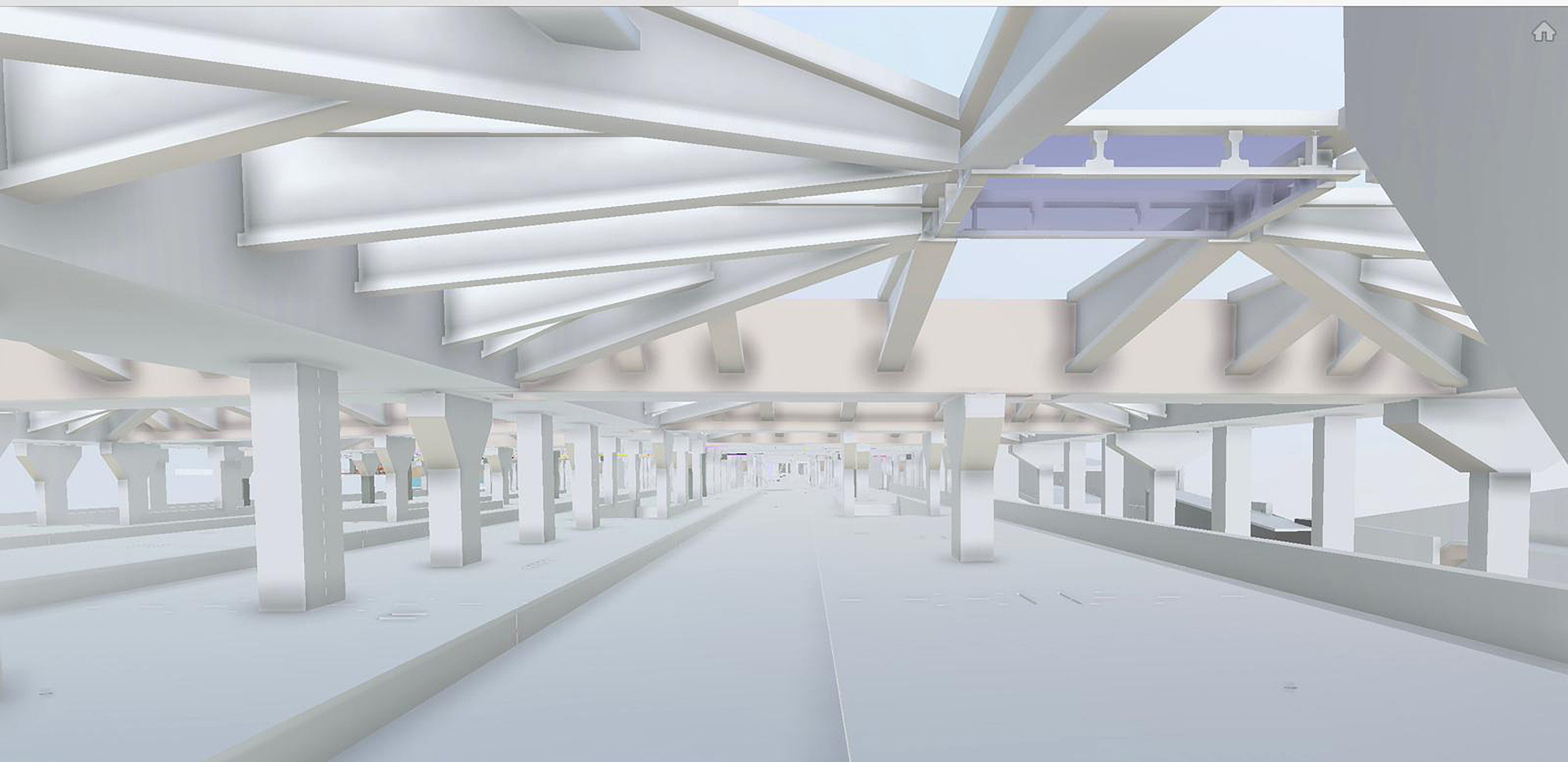 Imatge de com serà la coberta de l'estació de la Sagrera.