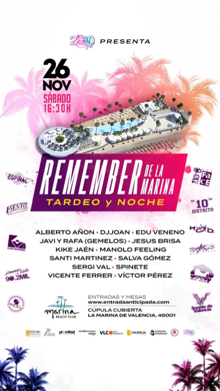 Cartel de Remember de la Marina (València)