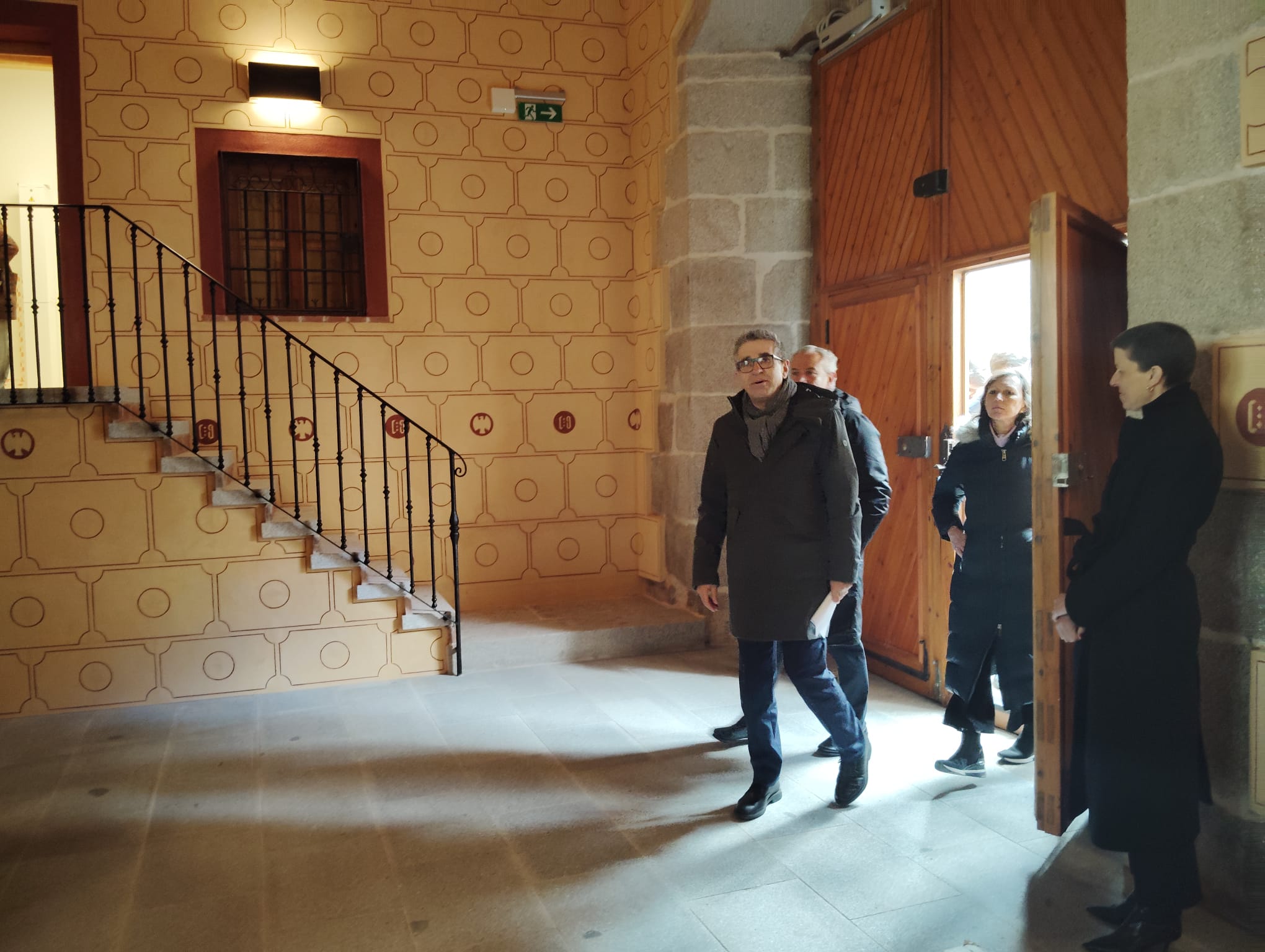 El secretario de Estado de Cultura, Jordi Martí, visita la restauración del Palacio de los Águila