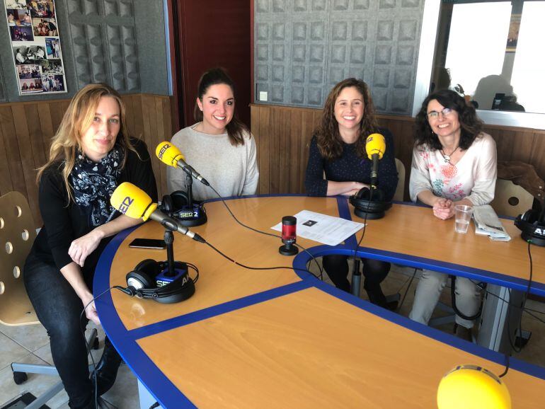 Amelia Garijo, Noemí Martínez, Milena Herrera y Cristina Martín