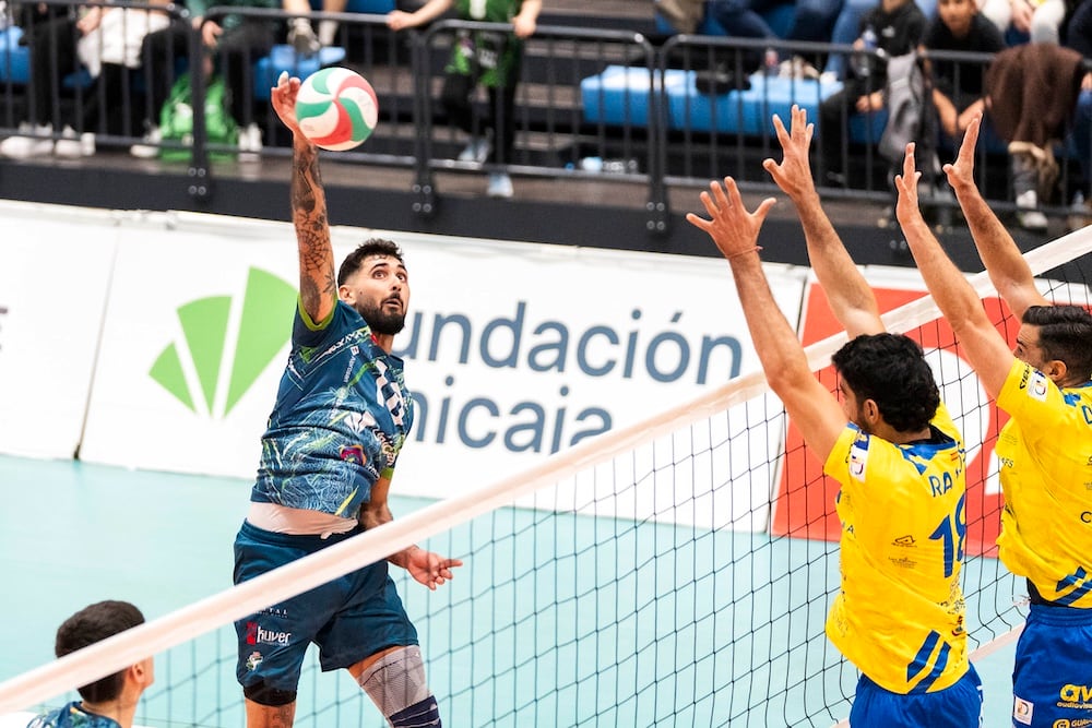 Una jugada del partido.