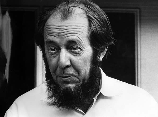 Alexander Solzhenitsyn, escritor ruso premio Nobel de Literatura en 1970