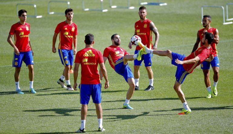 La selección se ejercitó en Las Rozas antes de su desplazamiento a León