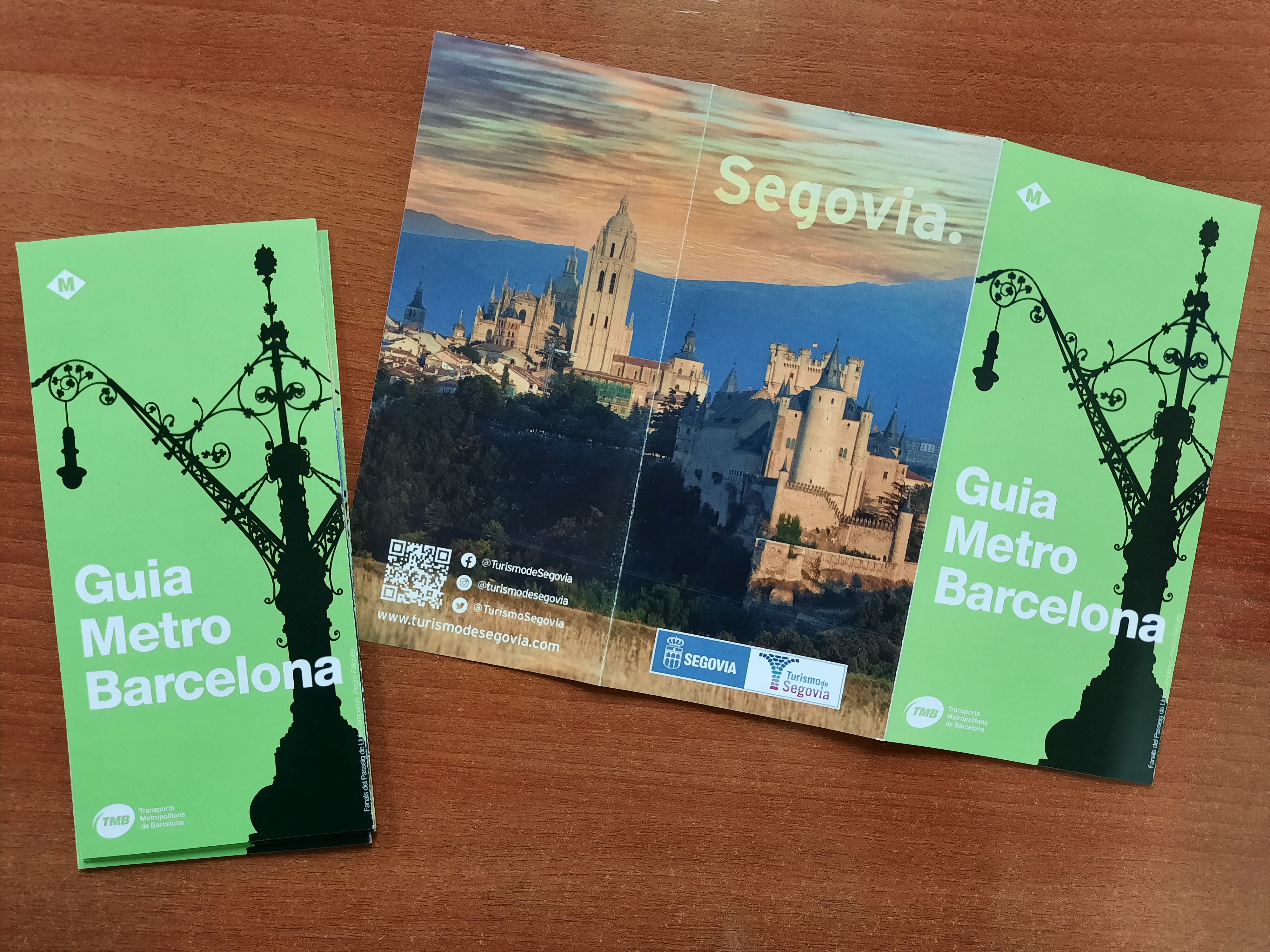 Segovia en el plano del metro de Barcelona