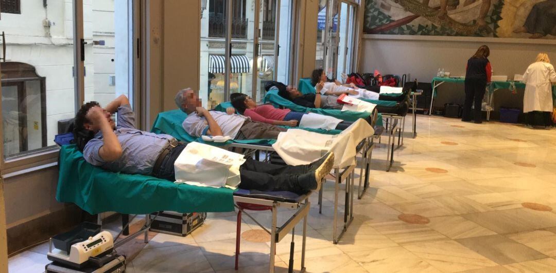 Maratón de Donación de Sangre desde el Ateneo Mercantil de València (foto de archivo)