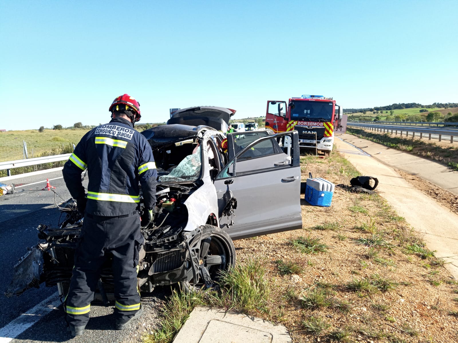 Consorcio de Bomberos de Zamora / Imagen del accidente