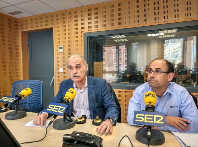 Carlos Fernández y Luis Vélez en la Junta de Portavoces