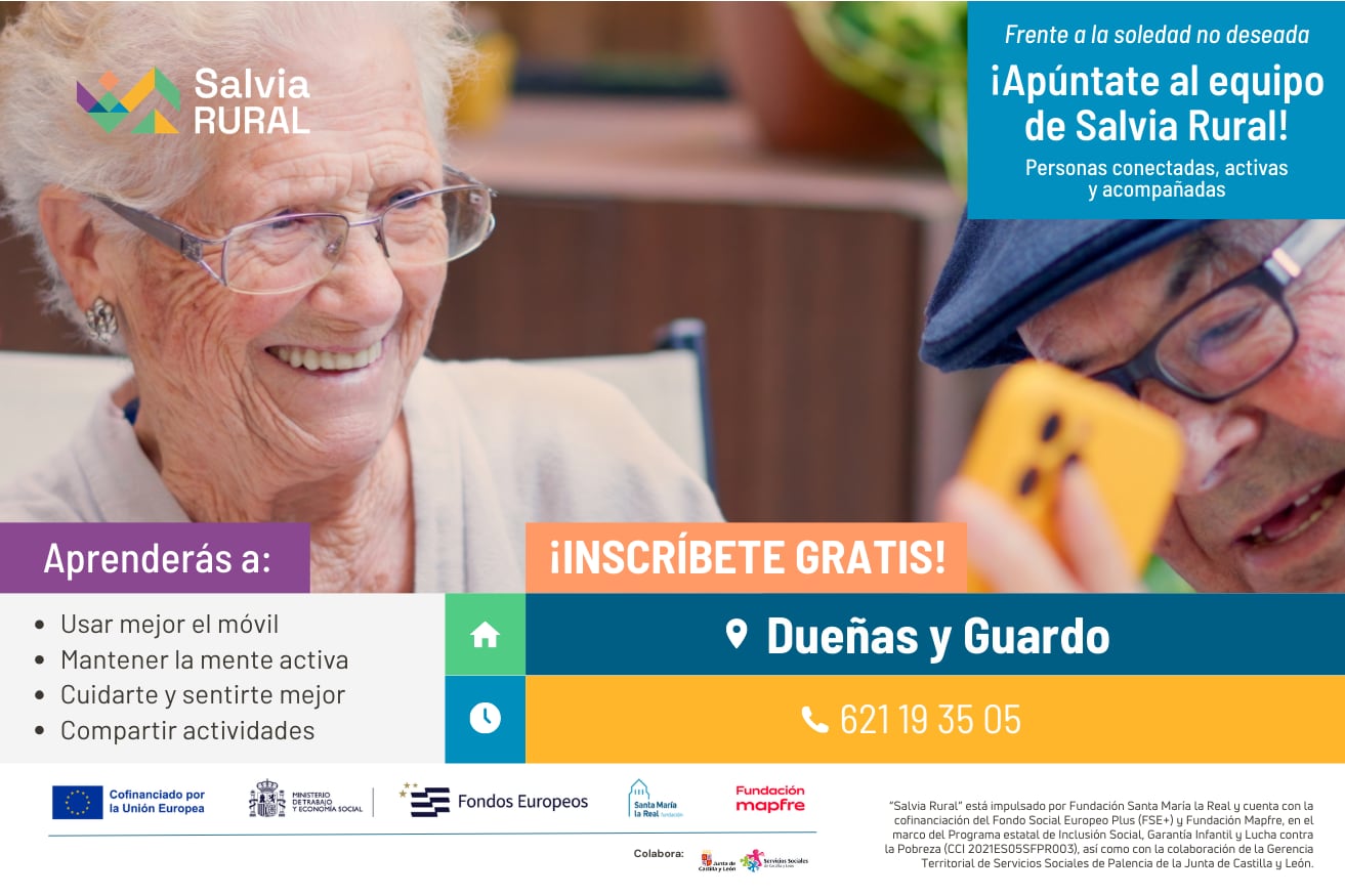 “Salvia Rural” comienza su nueva acción formativa en Dueñas y Guardo, para personas mayores de 65 años