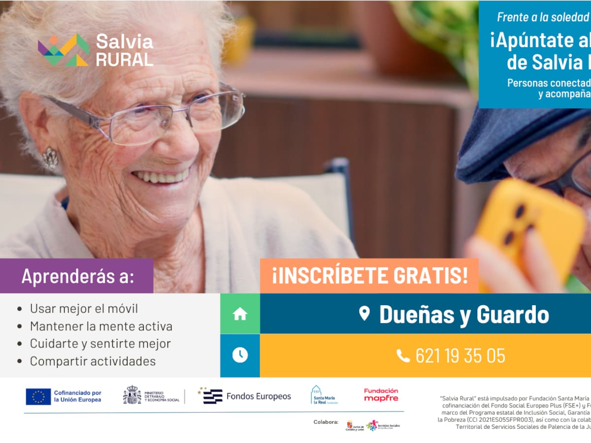 “Salvia Rural” comienza su nueva acción formativa en Dueñas y Guardo, para personas mayores de 65 años