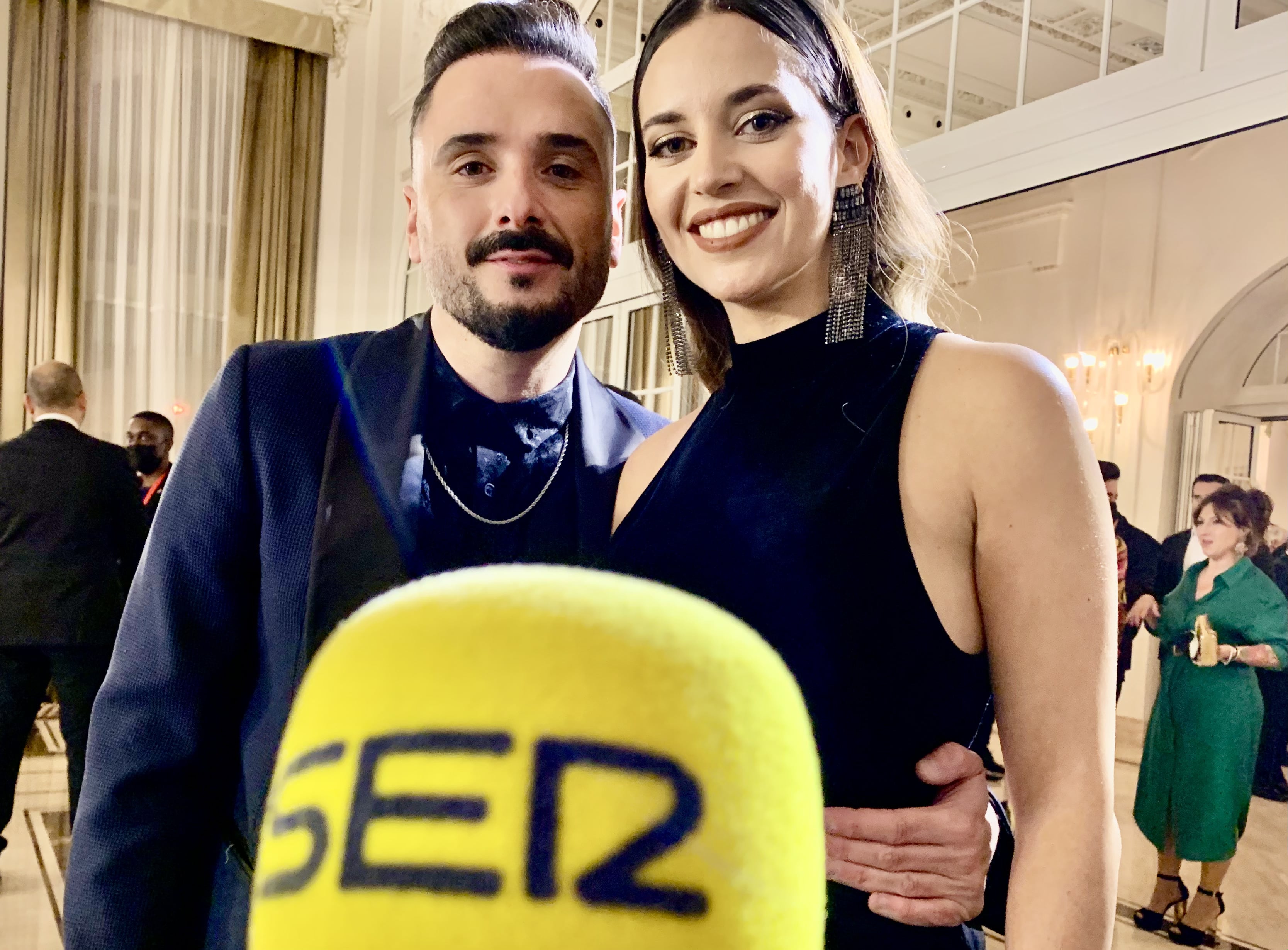 Riki Rivera y Violetta Arriaza, en los premios Carmen del cine andaluz