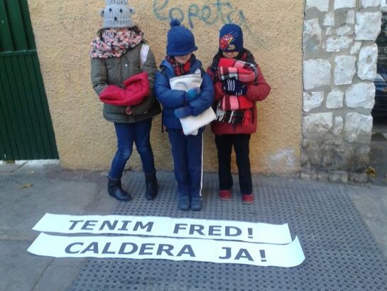 Foto protesta colegio practicas