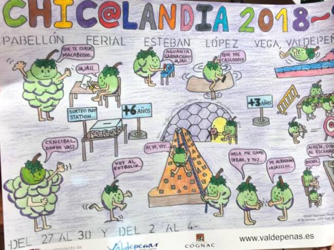 Cartel anunciador de la edición de Chicolandia de estas navidades 2018-2019