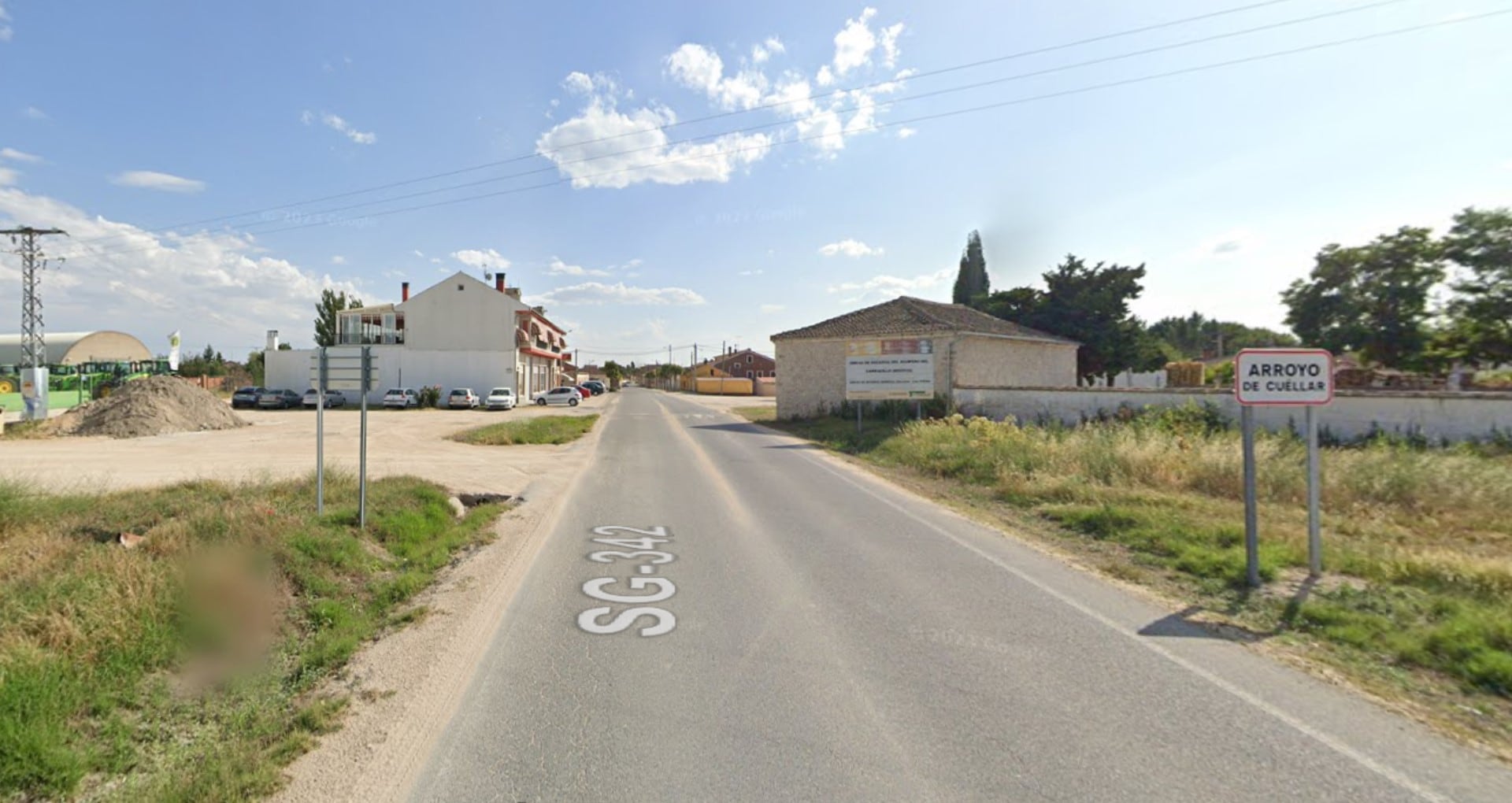 Entrada al municipio de Arroyo de Cuéllar