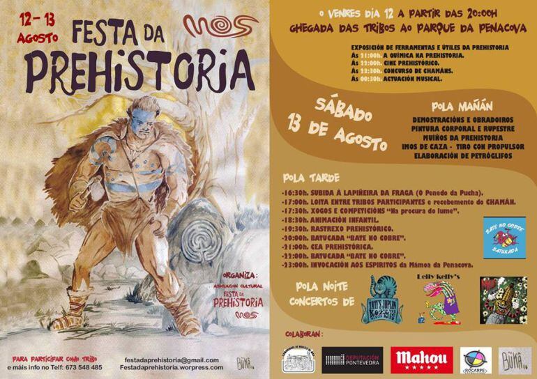 Cartel de la Festa da Prehistoria en su XV edición