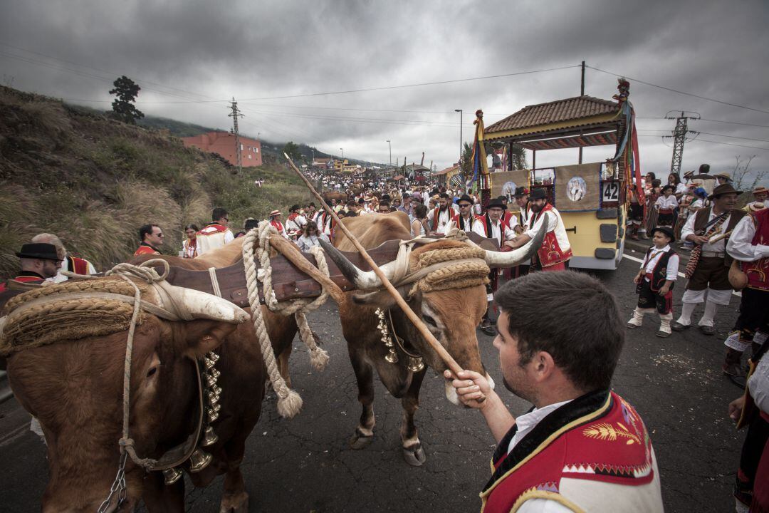 Una imagen de archivo en una romería canaria