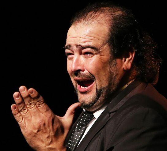 El cantaor extremeño, a capella al final de su actuación