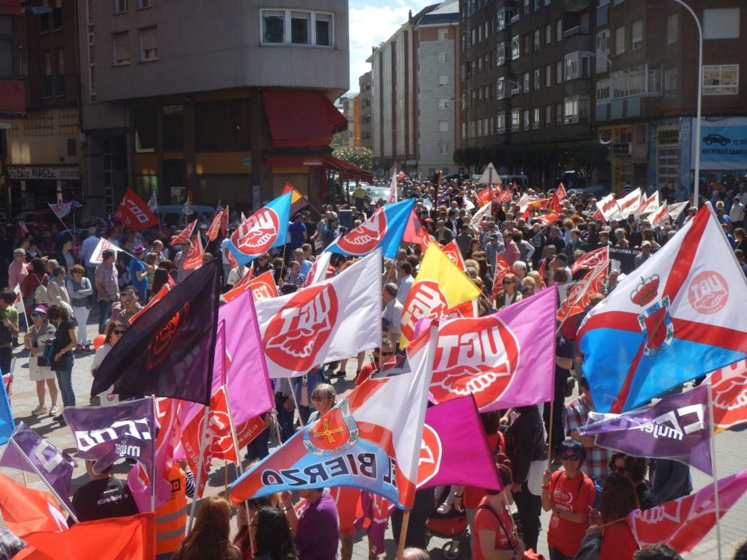 Manifestación del 1 de Mayo en Ponferrada