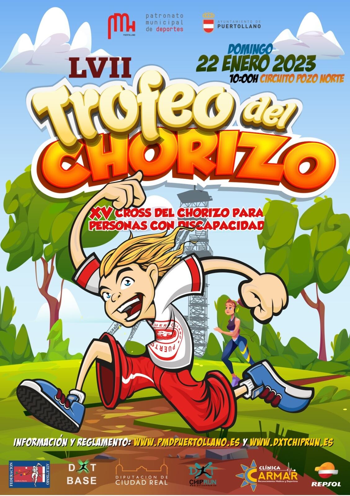 Cartel anunciador del Cross del Chorizo 2023