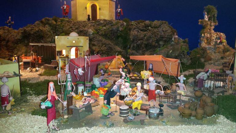 Escena del Belén de plastilina de la Fundación Educa en la FMCCB