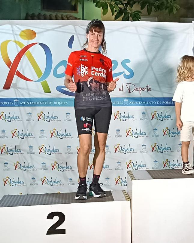 María Ferriz, en el pódium