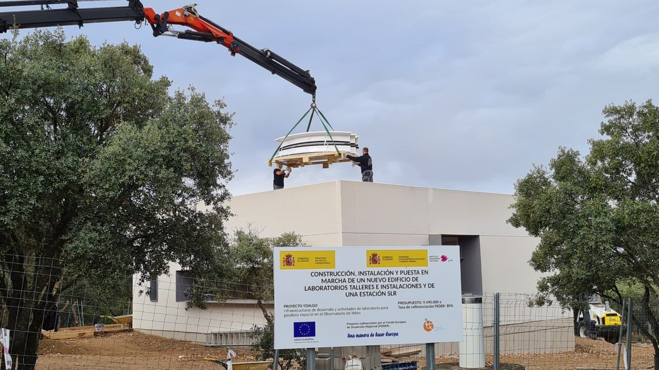 Centro de Telelemetría Láser que se construye en el Observatorio de Yebes