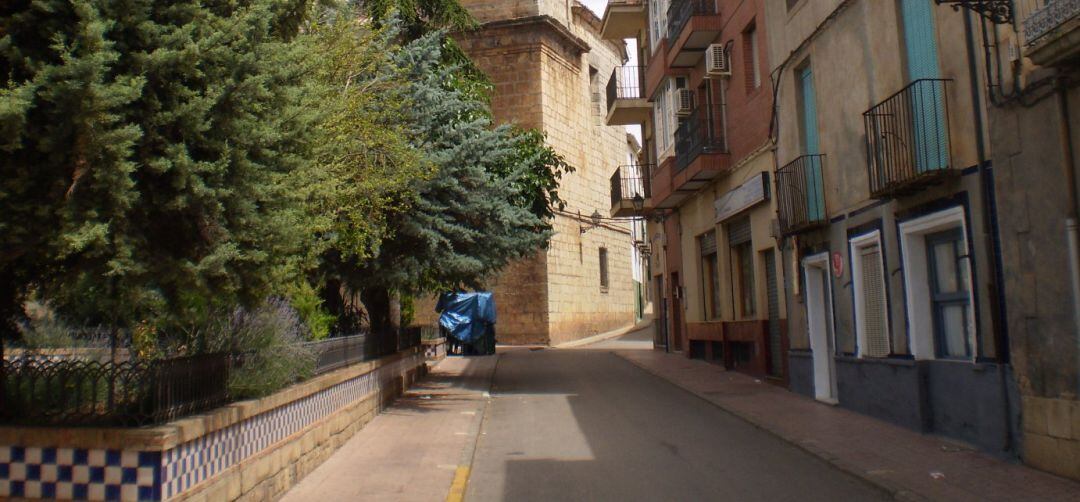 Calle de la localidad de Navas de San Juan