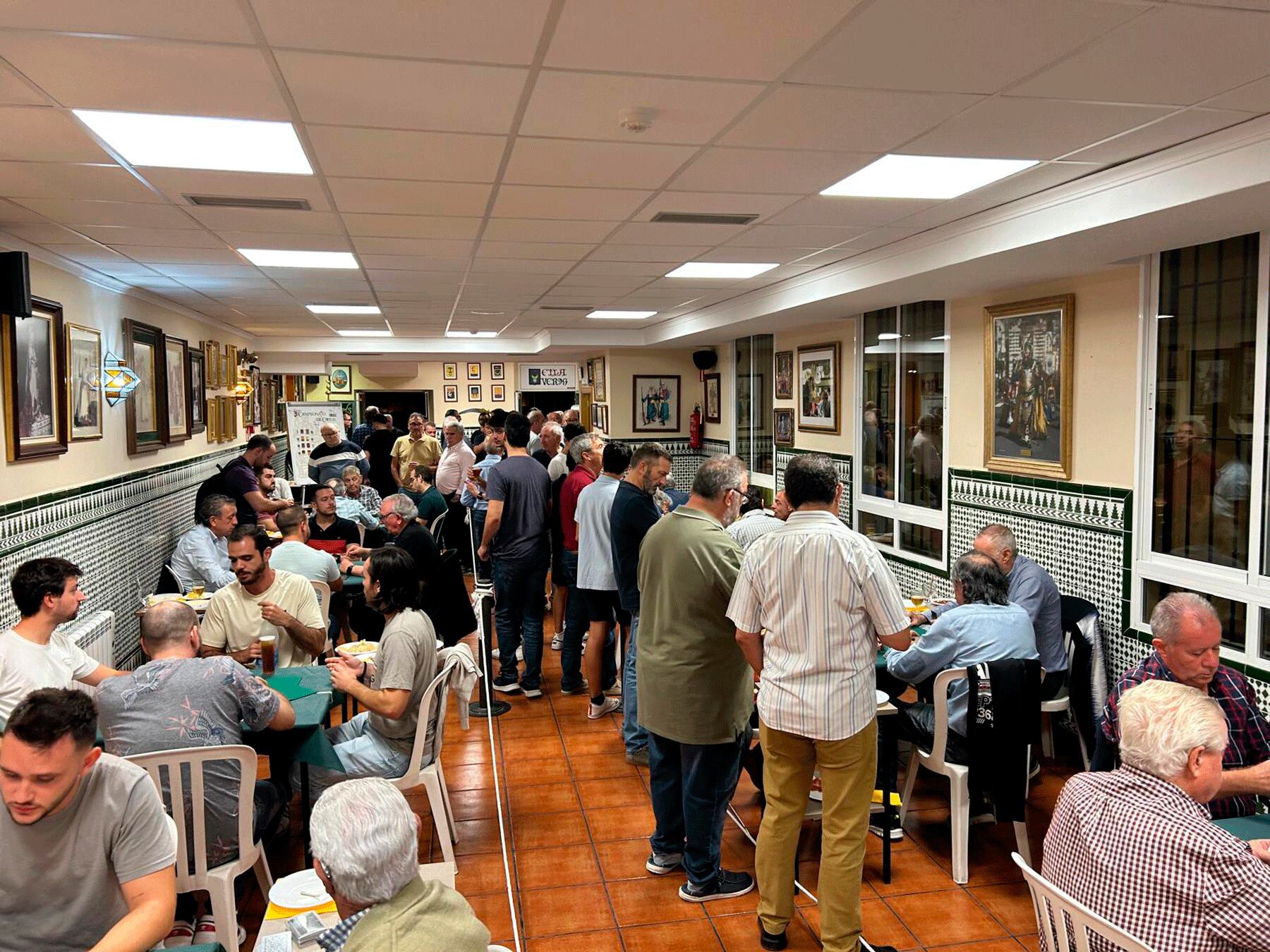 Imagen de los octavos de final del campeonato de cotos que tuvo lugar en la filà Verdes