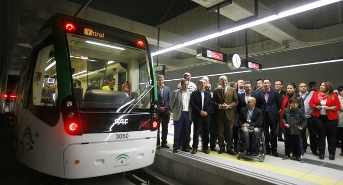 Vagón del metro de Málaga