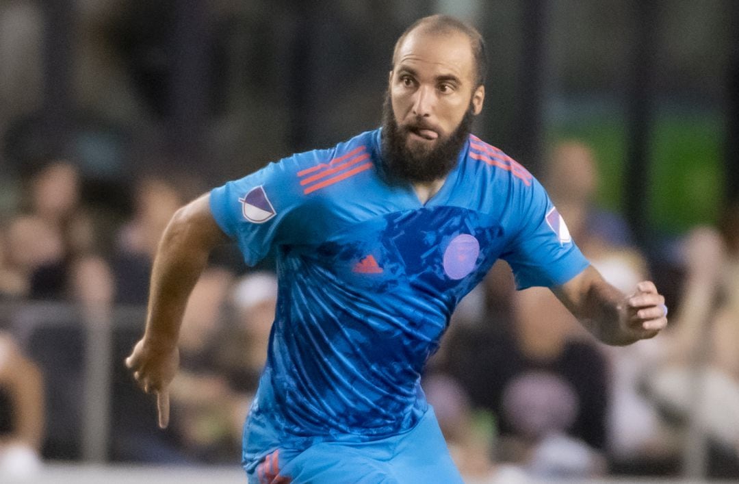 Gonzalo Higuaín, en un partido con el Inter de Miami.