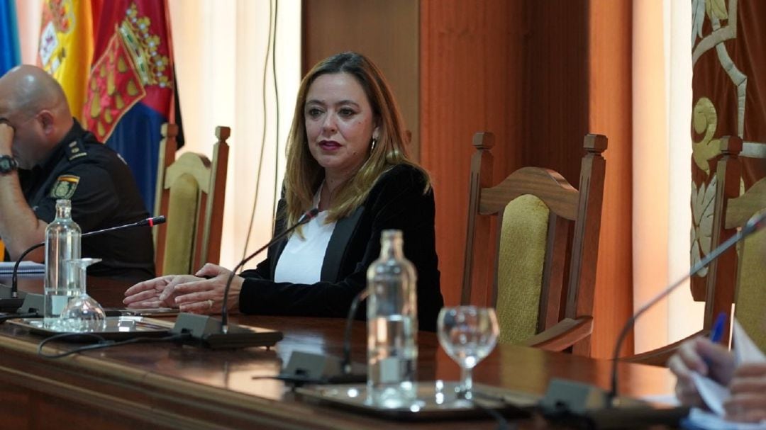 La presidenta del Cabildo de Lanzarote, María Dolores Corujo.