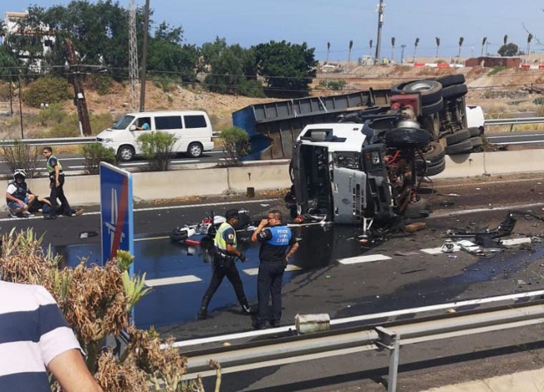 Accidente en la TF-1