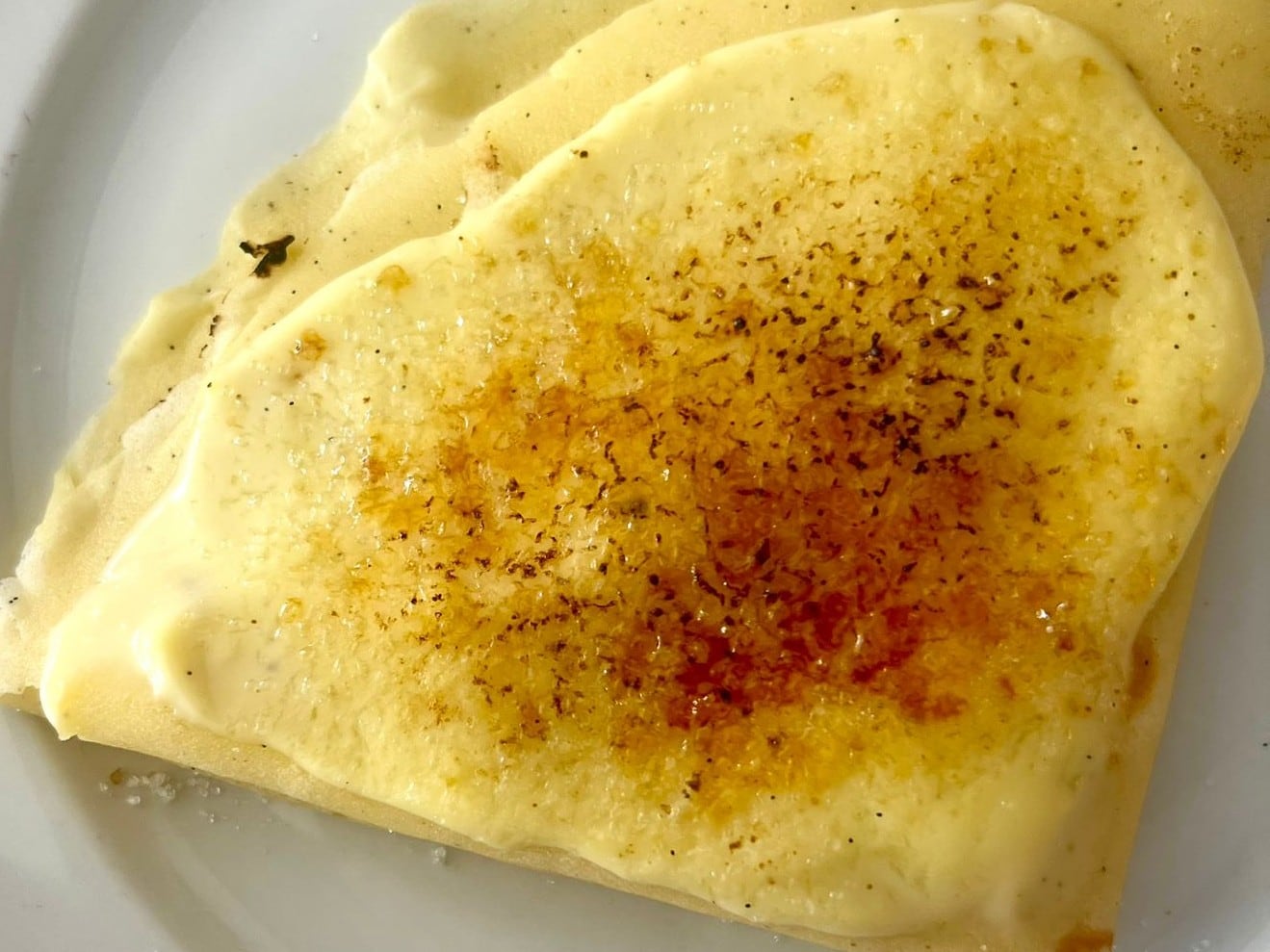 Crêpe de crème de brûlée
