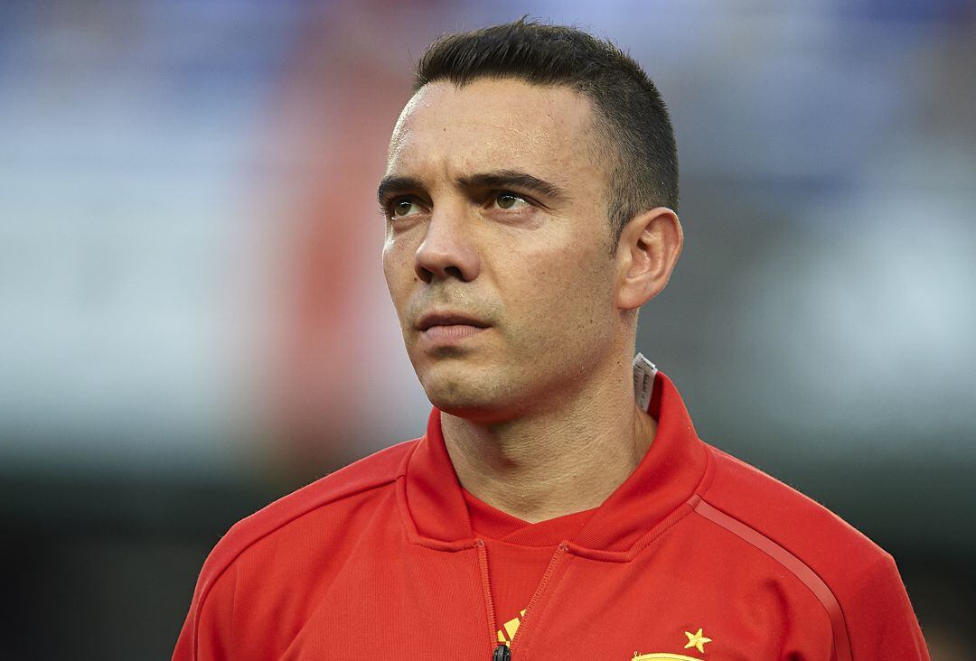 Primer plano de Iago Aspas