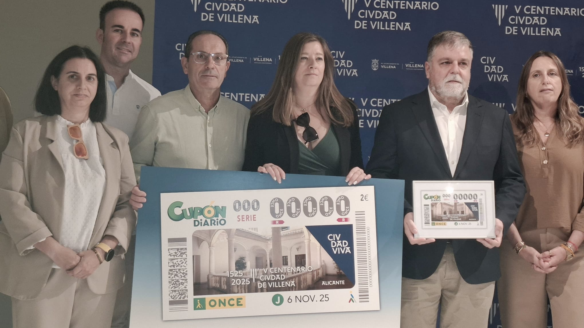 Presentación del cupón de la ONCE del 6 de noviembre