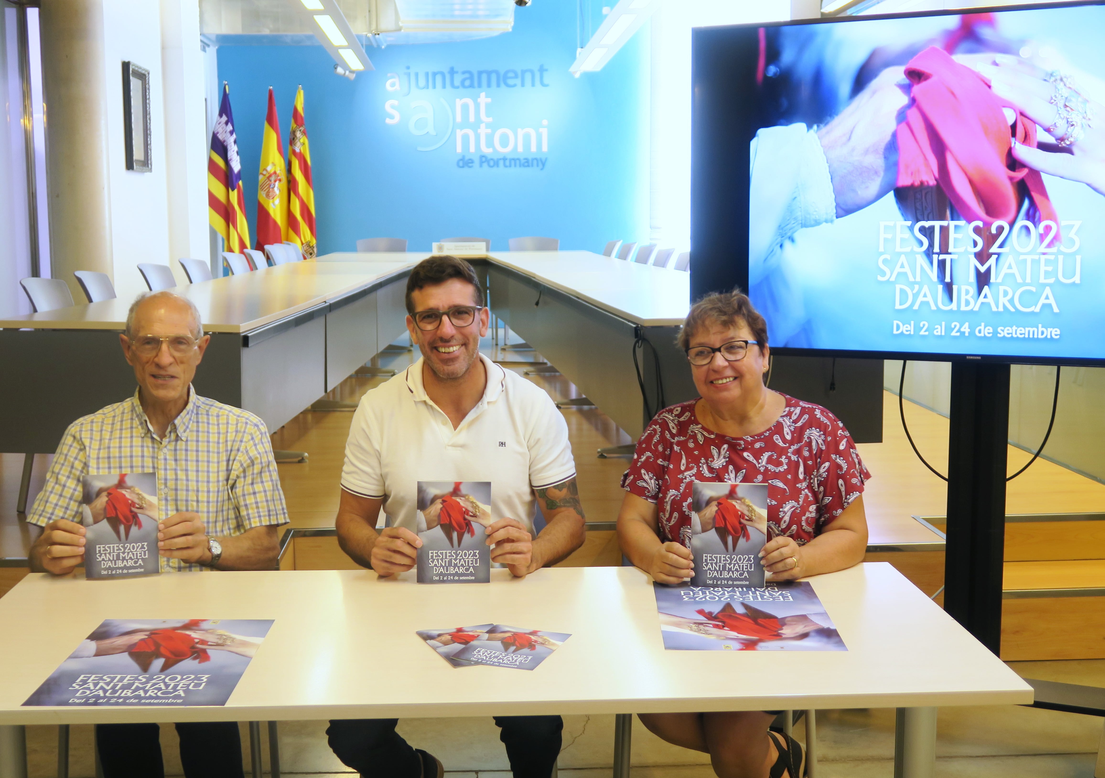 Un momento durante la presentación de las fiestas