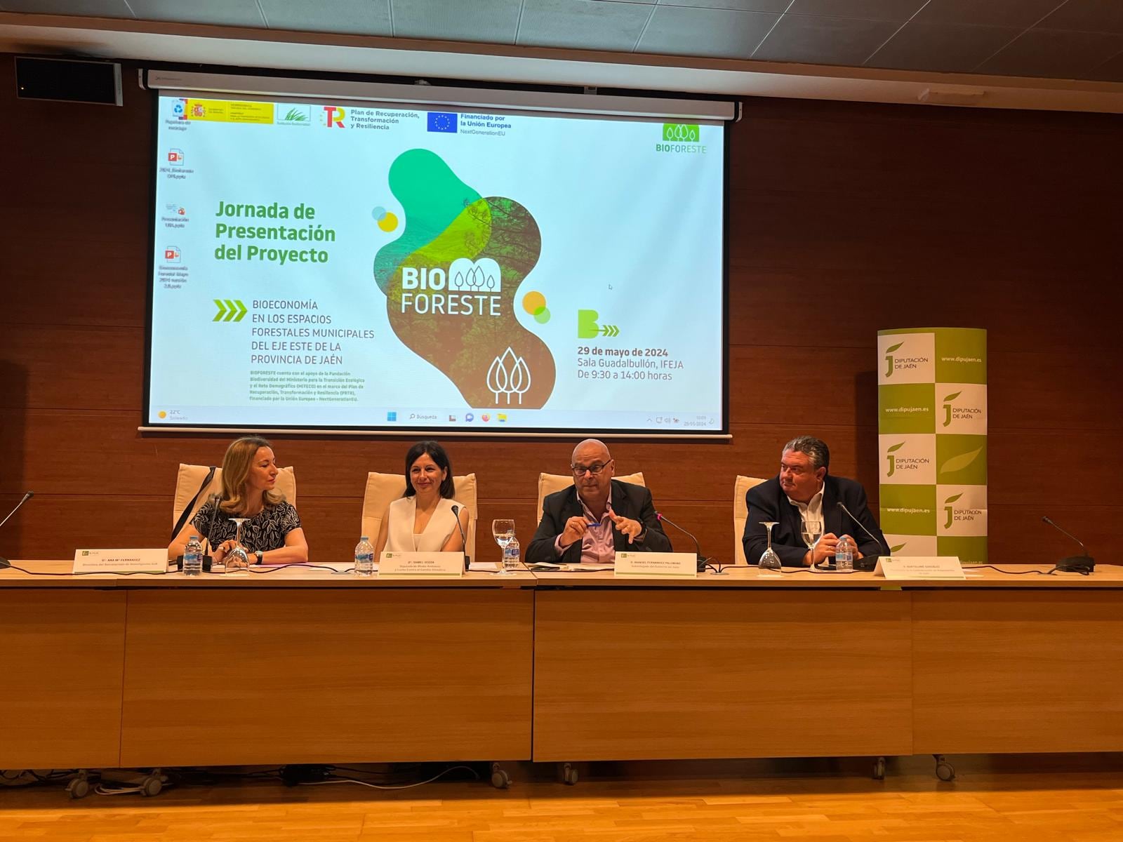 Momento de la inauguración de la jornada &#039;Bioforeste&#039;