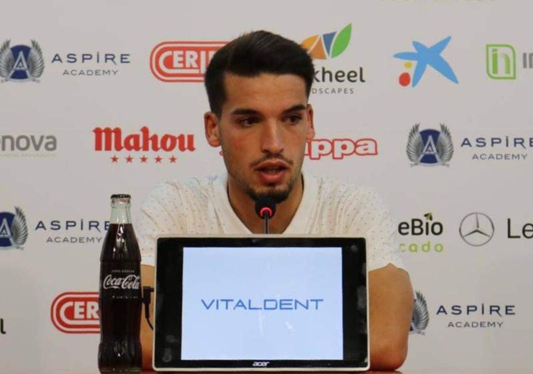 José Alonso en una comparecencia con la Cultural