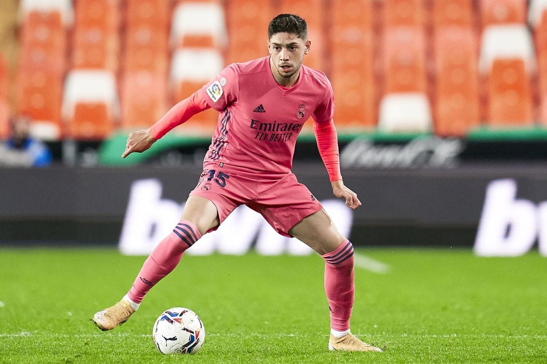 Fede Valverde, en un partido con el Real Madrid