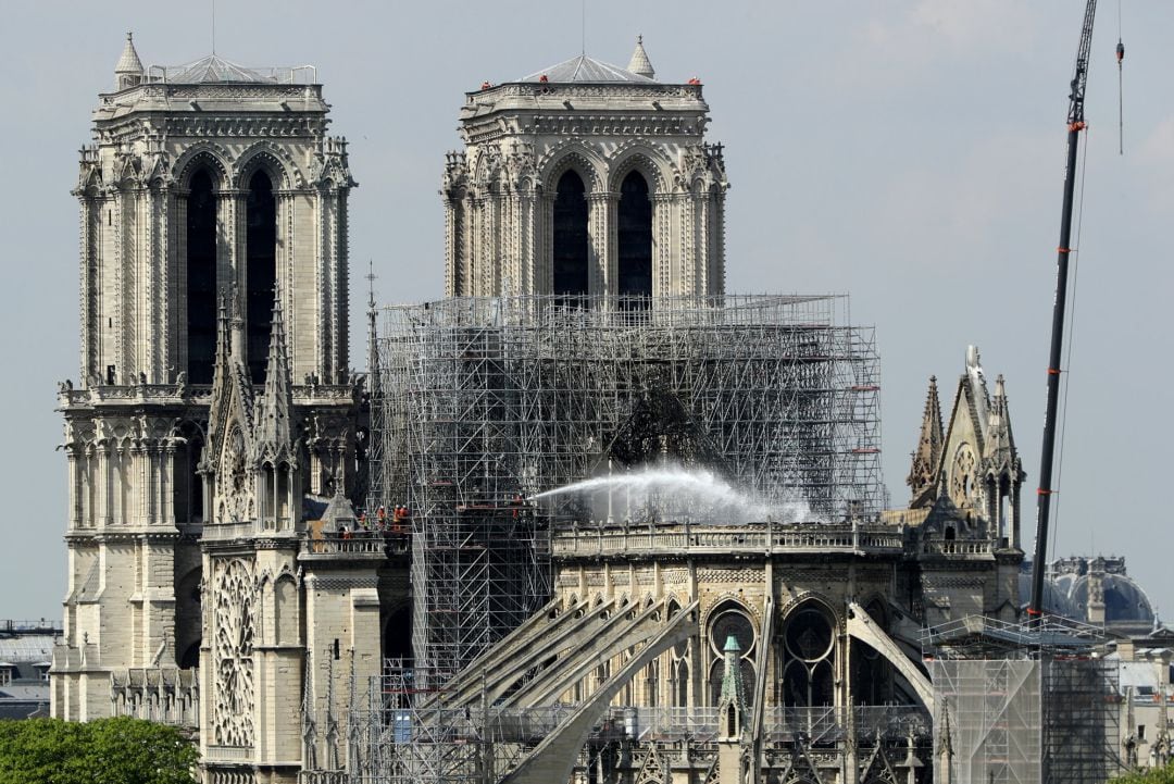 Notre Dame, tras el incendio.