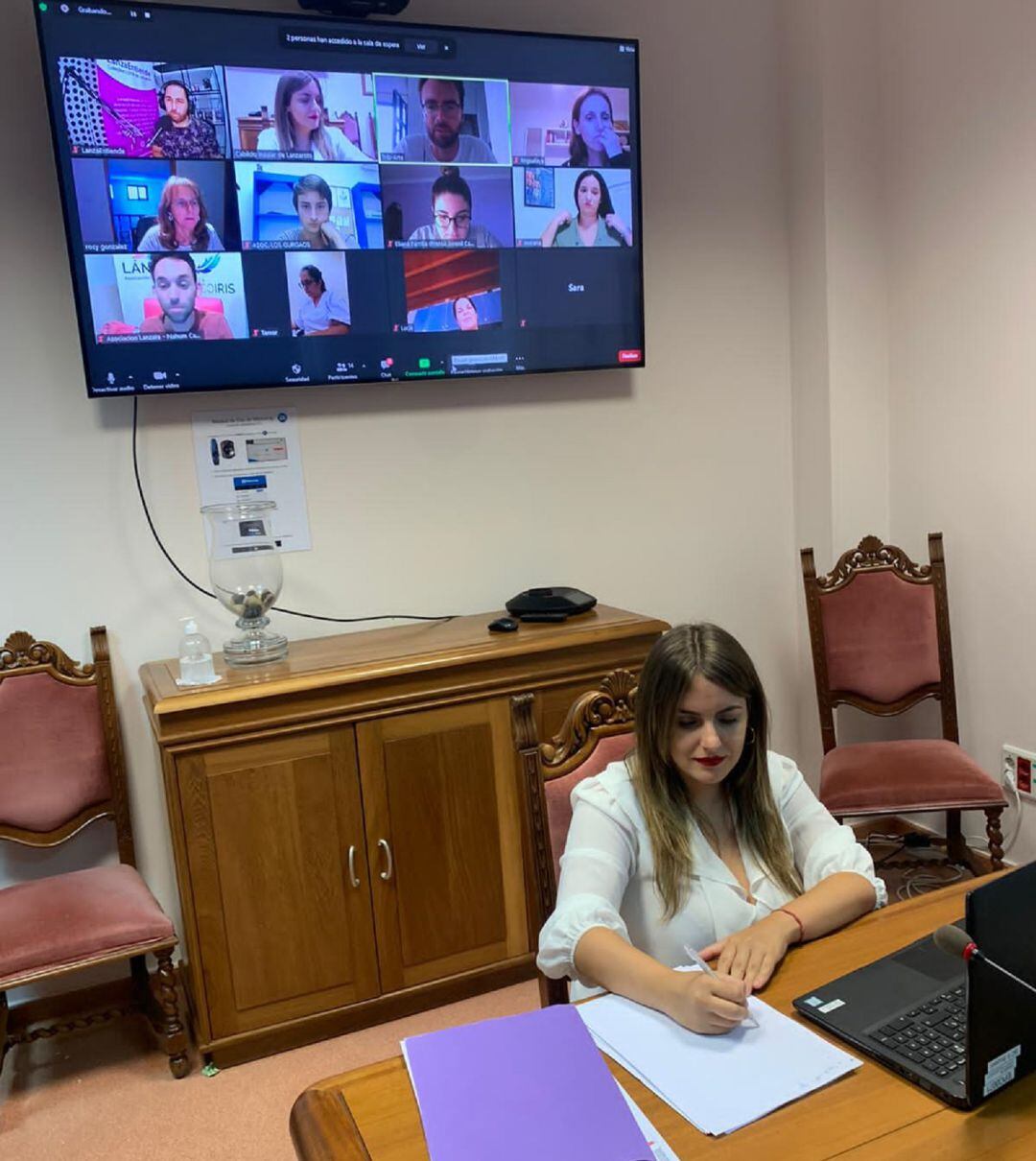 La consejera de Juventud del Cabildo de Lanzarote, Paula Corujo.