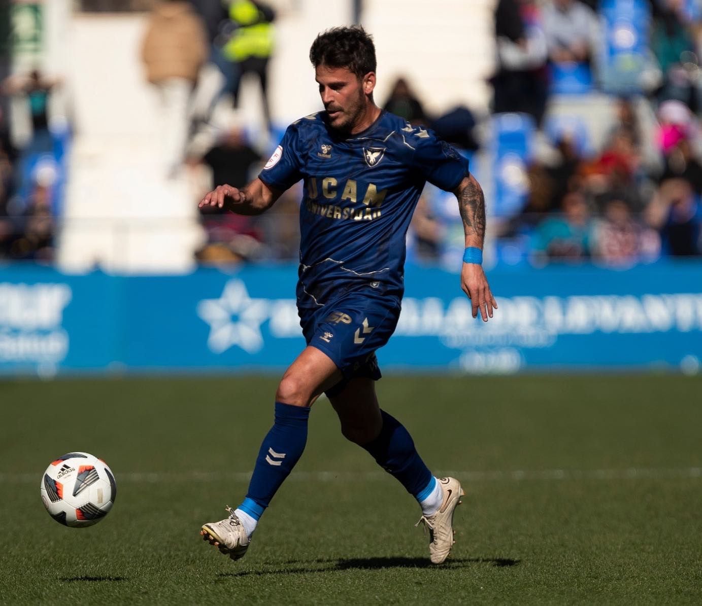 Edu Oriol durante un partido la pasada temporada