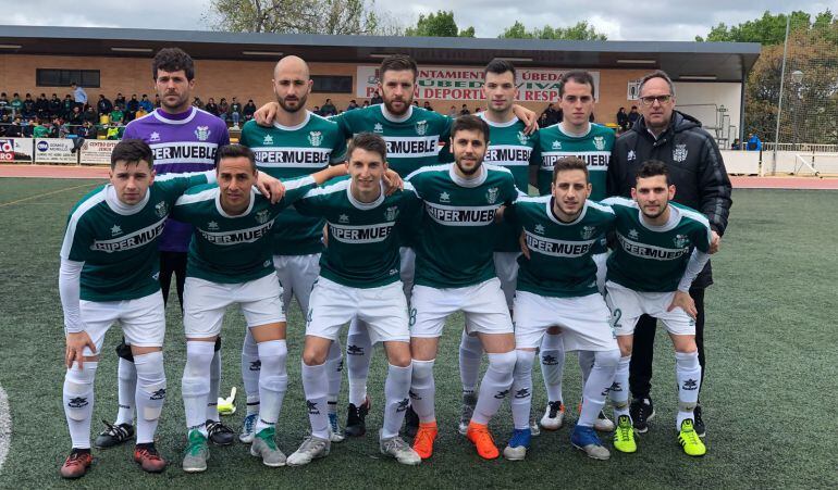 Once inicial del Úbeda Viva en el partido contra el Arroyo del Ojanco en el San Miguel