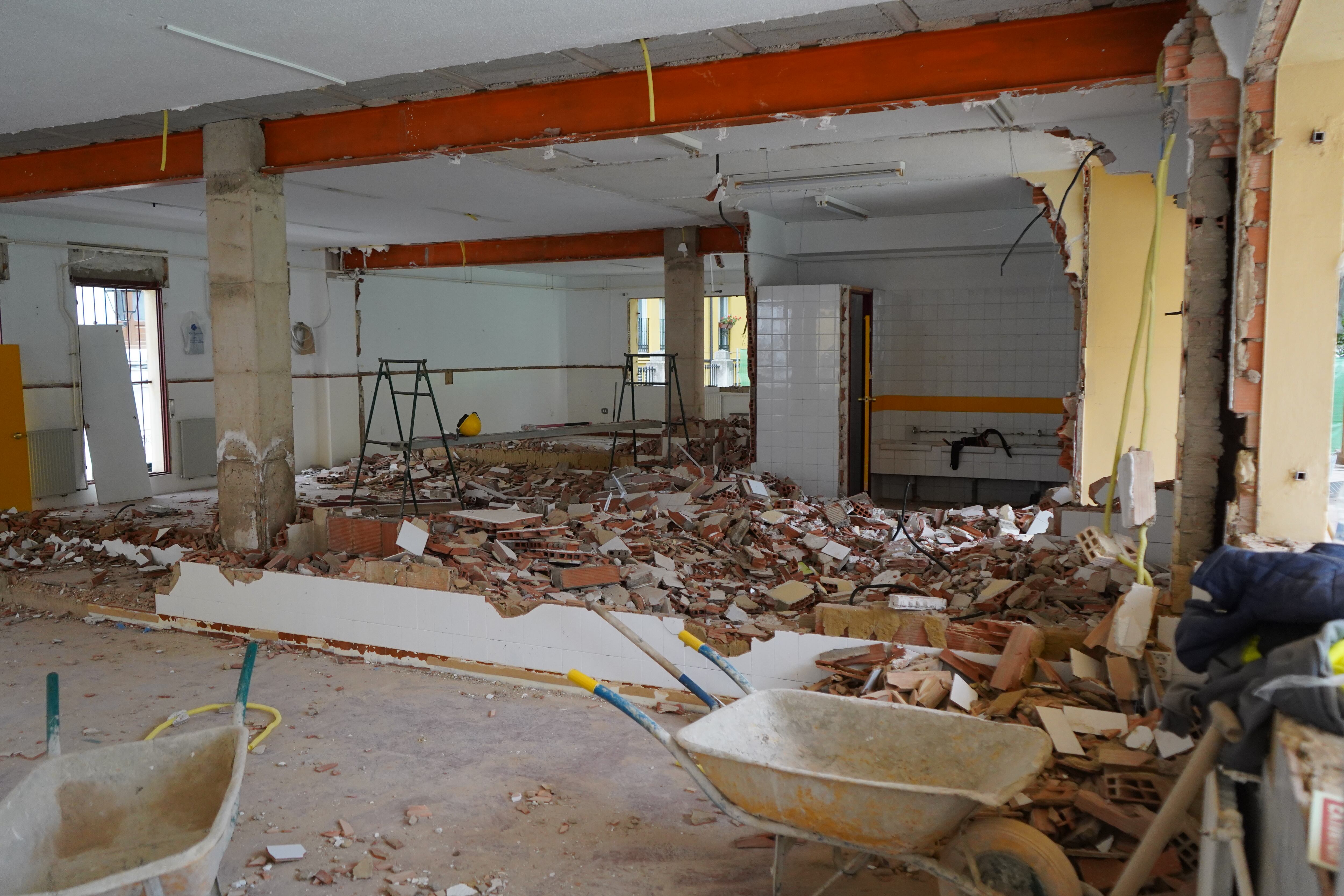 Obras en el Attilio. Fuente: Ajuntament de Xàtiva