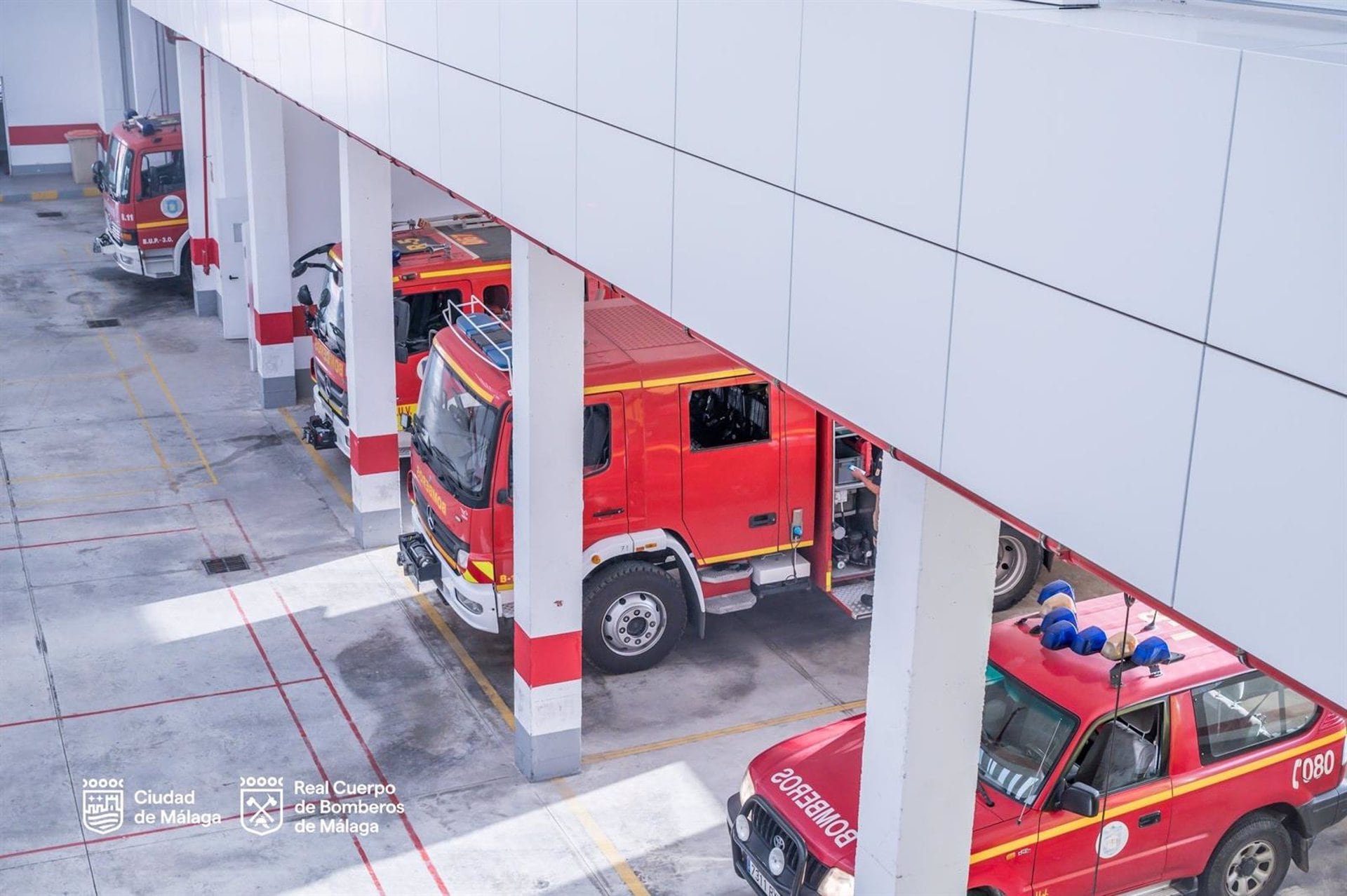 Vehículos del parque de bomberos