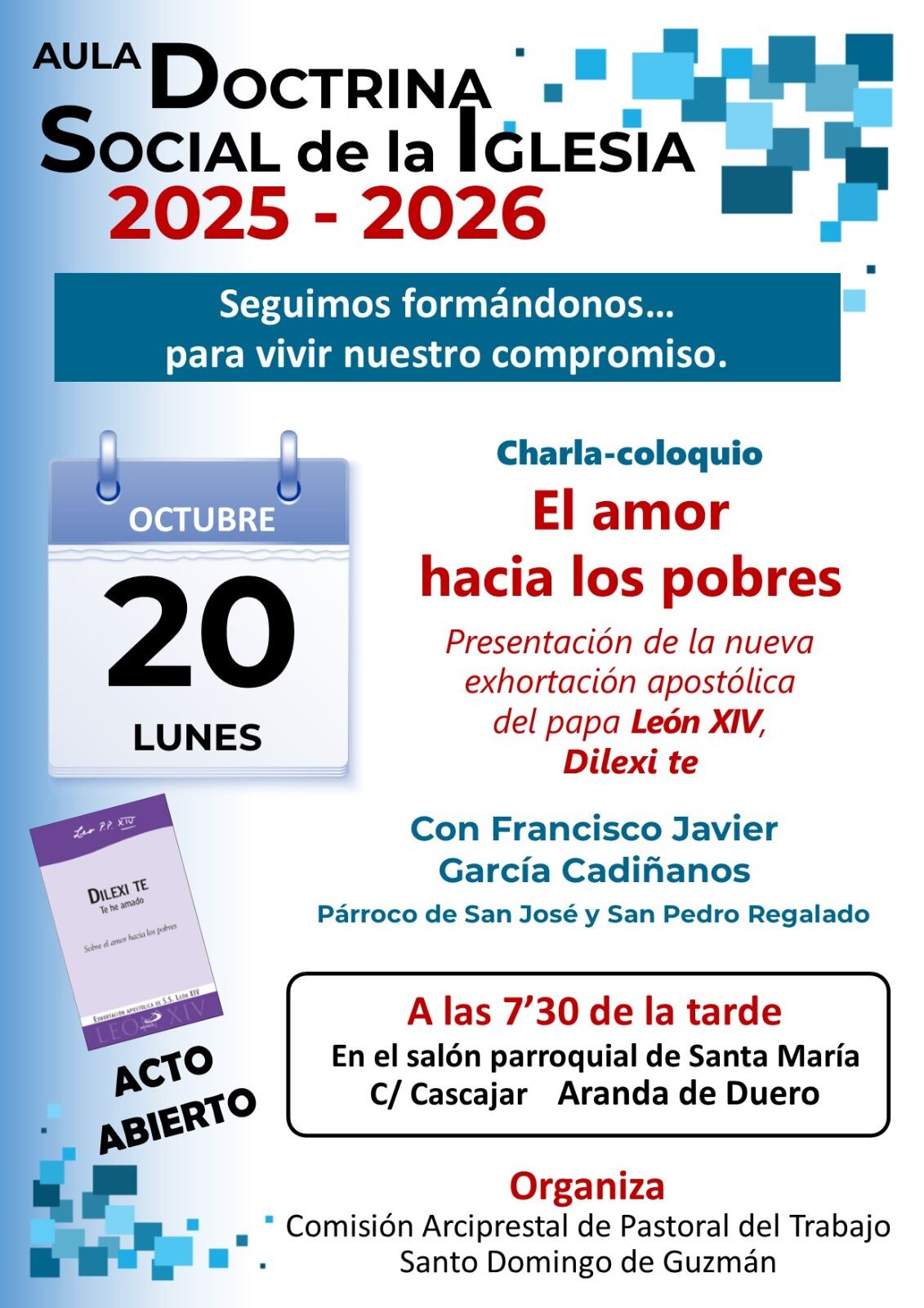 Cartel del comienzo de curso 25/26 Aula de la DSI en Aranda