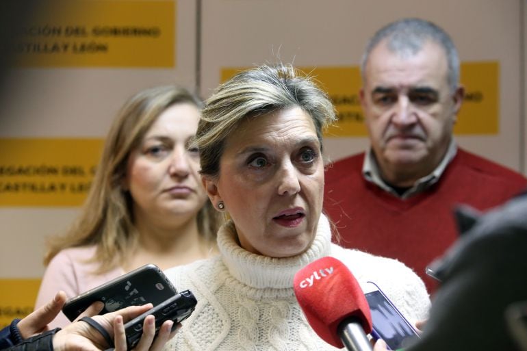 La Delegada del Gobierno en Castilla y León Maria José Salgueiro comparece ante los medios de comunicación